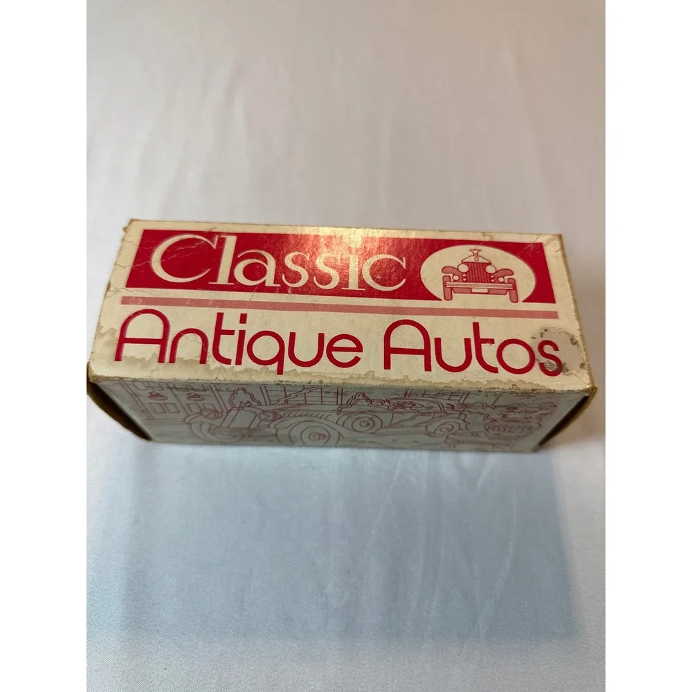 Vintage Banthrico 1937 Packard V-12 Coin Bank Homer City State Bank Gold w/ Box